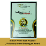 Visionary Brand Strategies Certificate to Vijay Malhotra
